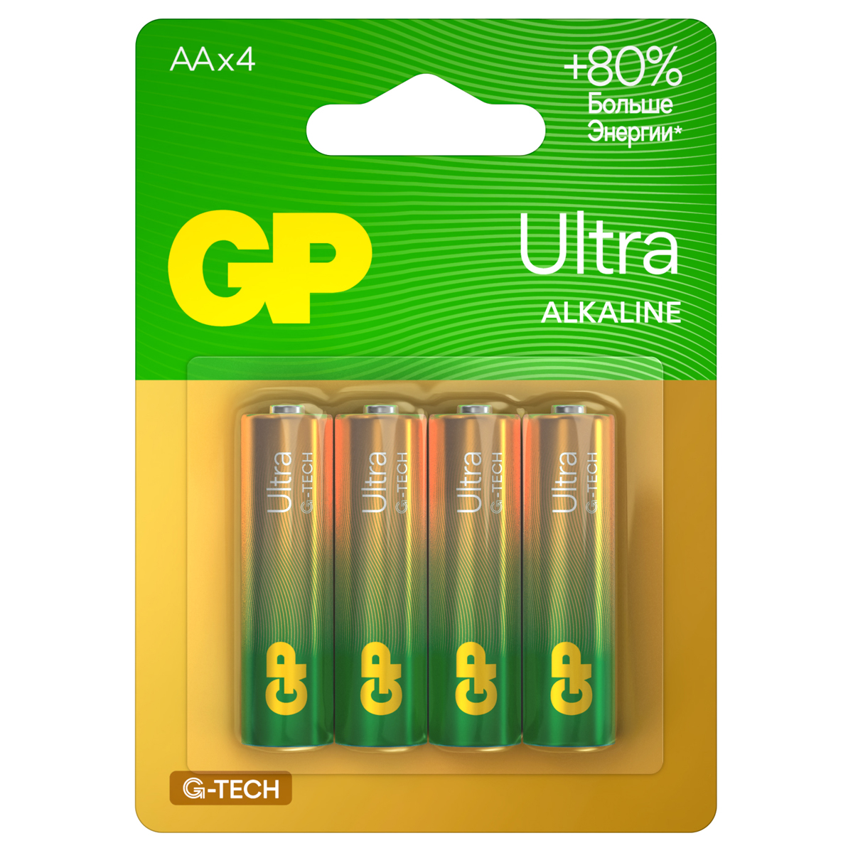  GP Ultra G-Tech AA (LR6) 15AU , BC4 